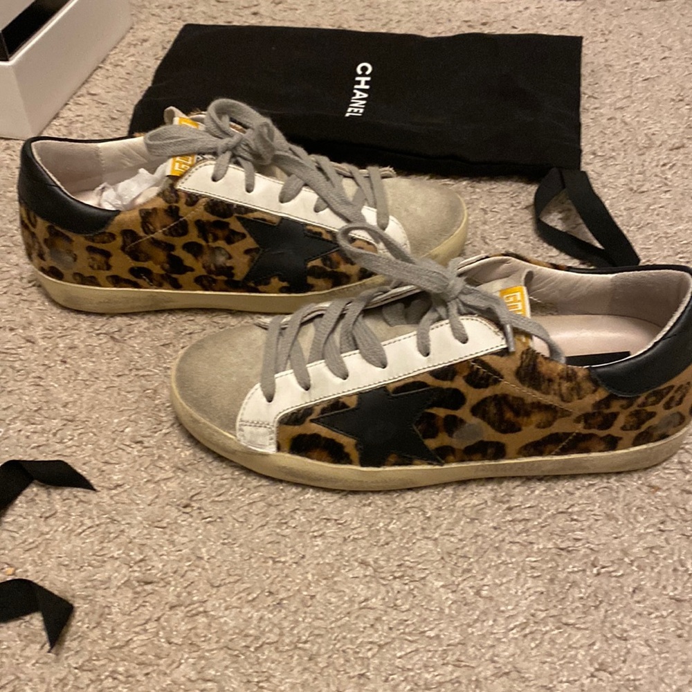 Golden goose leopard sneakers